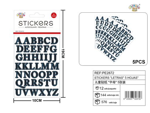 [PE2872] Stickers decorativos "Castor" 14x25 cm - Accesorios de decoración y manualidades