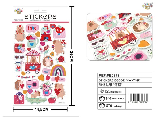 [PE2873] Stickers decorativos "Oso" 14x25 cm - Materiales creativos para decoración
