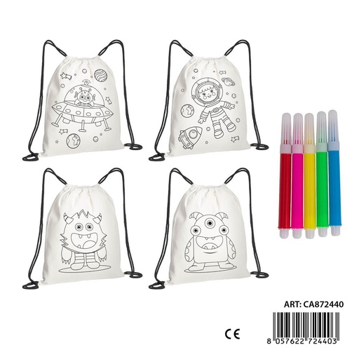 [0239594] Bolsa con cordón para pintar - Estuches, mochilas y bolsas deportivas
