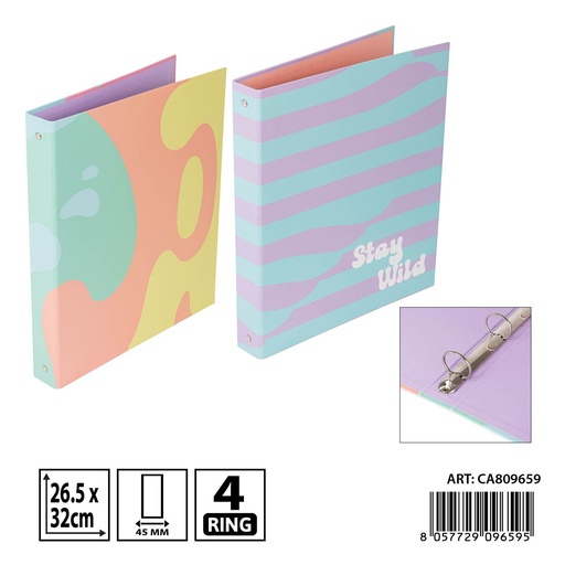 [0239779] Carpeta de 4 anillas 26.5X32X4.5CM - Carpetería y suministros de oficina