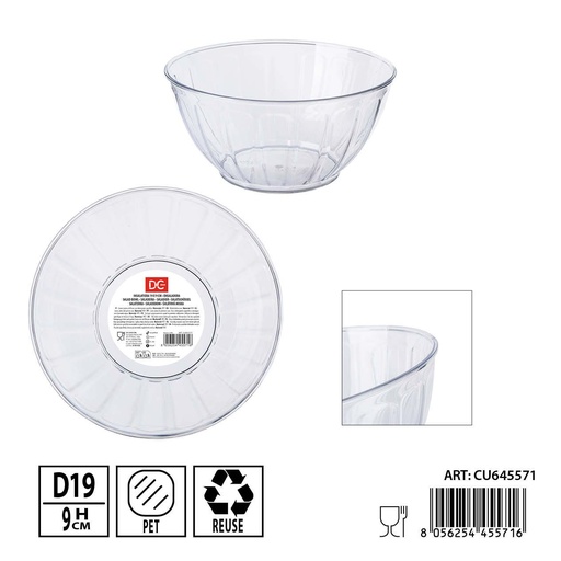 [0240245] Ensaladera de plástico 19x9 cm - Utensilios de cocina