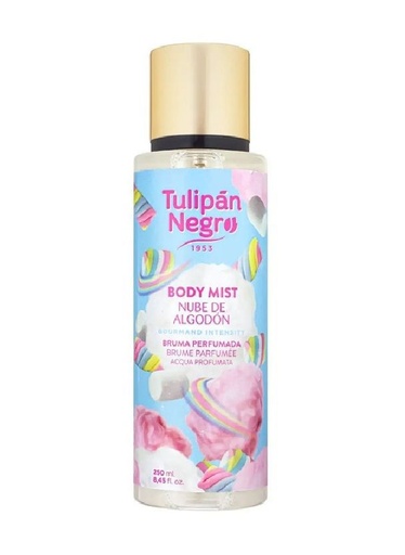 [8410751094647] Body Mist Tulipán Negro Nube de Algodón 250ml - Agua de colonia suave y delicada
