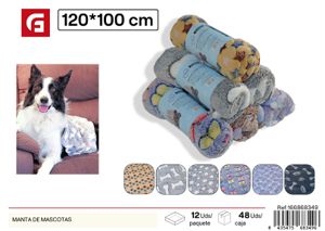 [166868349] Manta de mascotas de tela suave 100X120 cm - Accesorios cómodos para animales