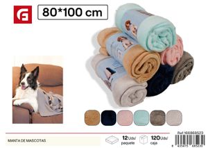 [166868523] Manta de mascotas de franela sólida 80X100 cm - Accesorios cómodos para animales