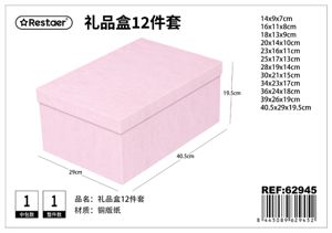 [62945] Caja 12 piezas 3D papel 40.5*29*19.5 cm - Artículos de regalo