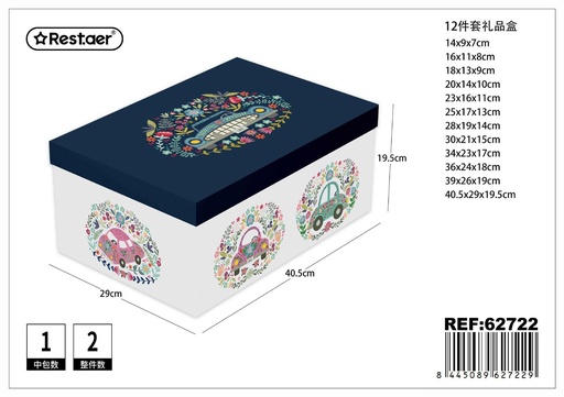 [62722] Caja 12 piezas 40.5*29*19.5 cm - Artículos de regalo