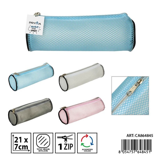 [0238398] Estuche transparente para lápices 21x7cm - Material escolar y accesorios de escritorio