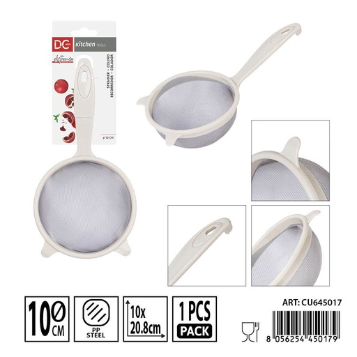 [0237691] Colador de malla de acero 10x20.8cm - Utensilios de cocina y filtrado