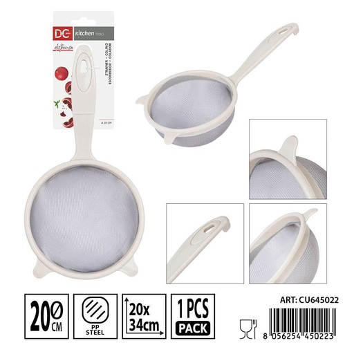 [0237696] Colador de malla de acero 20x34 cm - Utensilios de cocina y herramientas