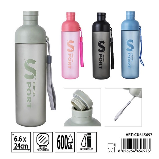 [0241131] Botella de plástico mate 750 ml 6.6x24 cm - Accesorios de cocina