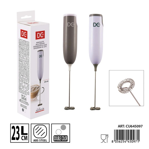 [0238470] Espumador de leche eléctrico de pilas 3.3x23cm - Utensilios de cocina y accesorios para café