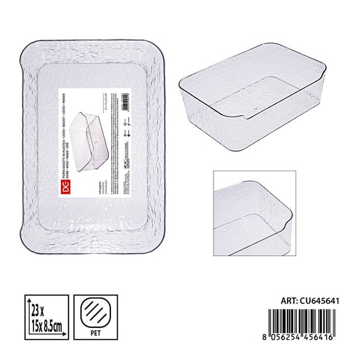 [0240532] Cesta multiuso de plástico 23x15x8.5 cm - Accesorios de cocina y almacenamiento