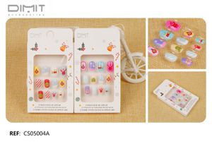 [8435693879688] Uñas postizas para niñas 12 unidades - Uñas postizas