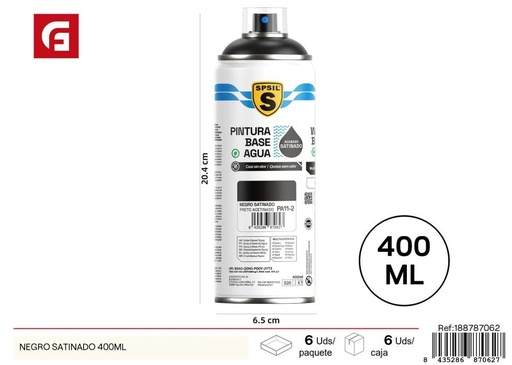 [188787062] Pintura negro satinado 400ml - Pintura