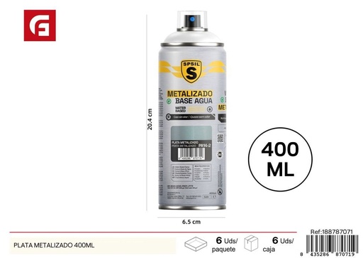 [188787071] Pintura plata metalizado 400ml - Pintura