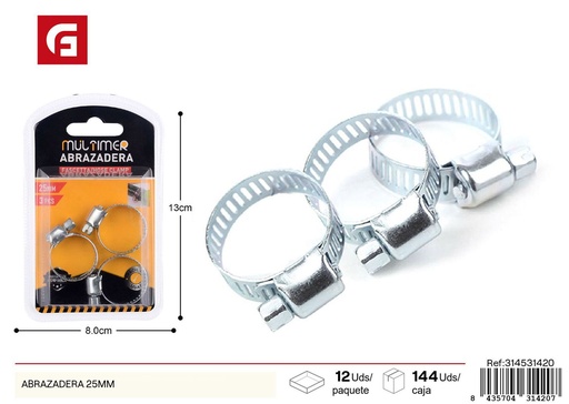 [314531420] Abrazadera 25mm - Accesorios de ferretería