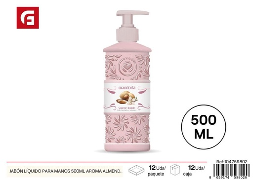 [104759802] Jabón líquido para manos 500ml aroma a almendras - Cuidado de la piel