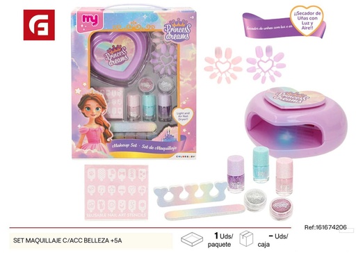 [161674206] Set de maquillaje con accesorios 5 años+ - Juguetes de belleza