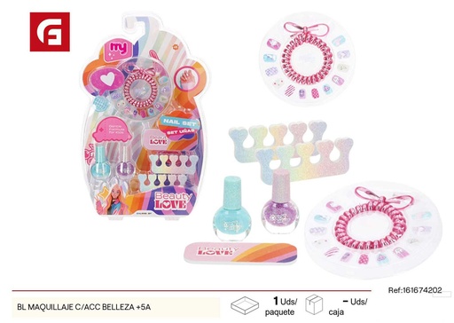 [161674202] Set de maquillaje con accesorios 5 años+ - Juguetes de belleza