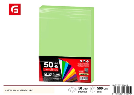 [201206617] Cartulina A4 verde claro - Material de manualidades