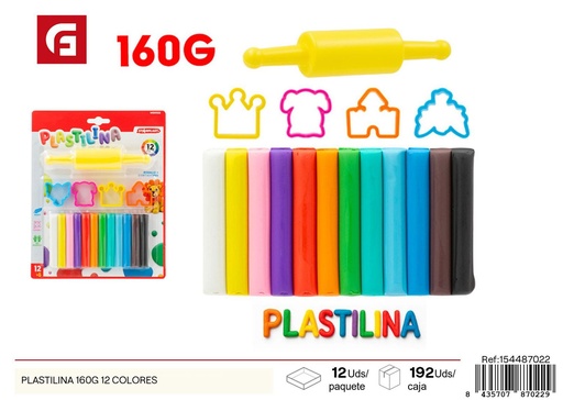 [154487022] Folder transparente A4 con plastilina 160 g en 12 colores - Carpeta y accesorios de arte