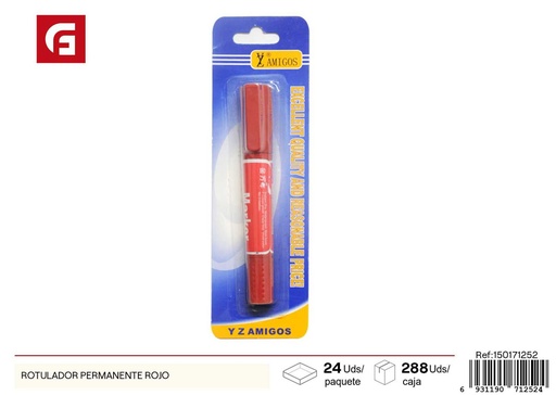 [150171252] Ratulador permanente rojo - Materiales de oficina y escritura