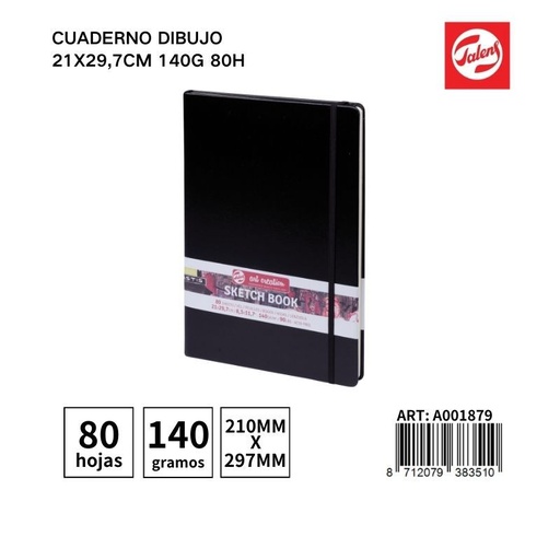 [A001879] Cuaderno de dibujo 21x29.7 cm (140g, 80 hojas) - Material de oficina y cuadernos