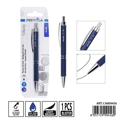 [0238818] Bolígrafo de gel 1 mm azul - Herramientas de escritura PRYMA