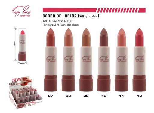 [A259-02] Bálsamo de labios efecto seda 24 unidades - Labios y maquillaje