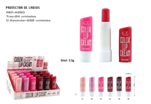 [A260-01] Protector labial Lip Cream 24 unidades - Labios y cuidado