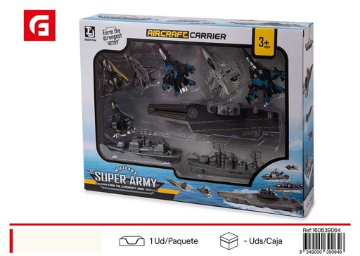 [160639064] Conjunto portaaviones con aviones - Juguetes y modelos aéreos