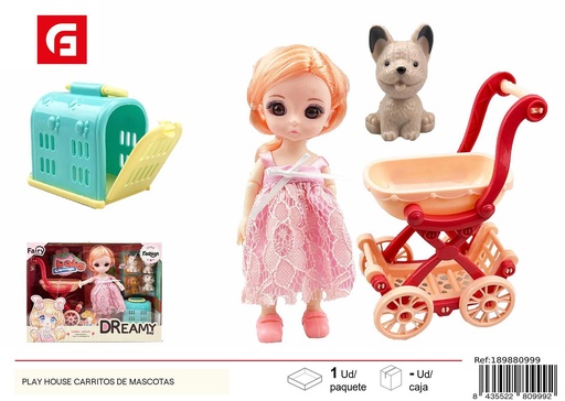 [189880999] Juguete de muñeca carritos de mascotas - Juguete para el hogar