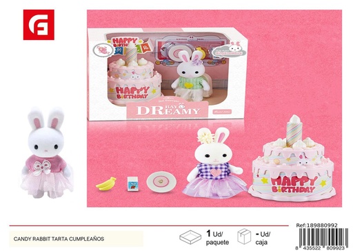 [189880992] Rabbit Candy Doll tarta de cumpleaños - Juguetes y muñecas