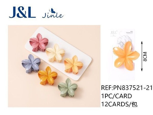 [8445801242556] Pinza de pelo flor 8 cm 12 uds - Accesorios para el cabello