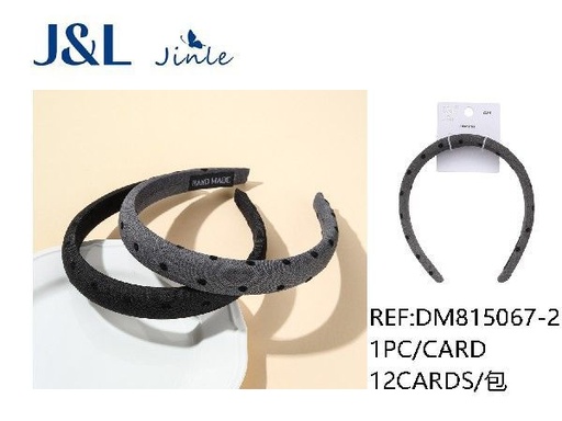 [8445801075413] Diadema de 2 cm - Pack de 12 unidades para peinados y decoración
