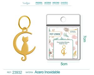 [23932] Charm de Acero Inoxidable color Dorado - Joyería de acero inoxidable y accesorios elegantes