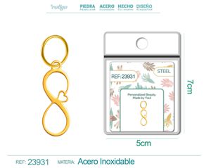[23931] Charm de Acero Inoxidable color Dorado - Joyería de acero inoxidable y accesorios elegantes