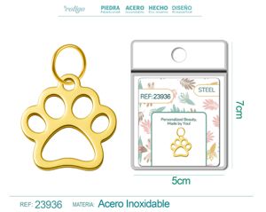 [23936] Charm de Acero Inoxidable color Dorado - Joyería de acero inoxidable y accesorios elegantes