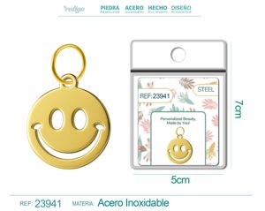 [23941] Charm de Acero Inoxidable color Dorado - Joyería de acero inoxidable y accesorios elegantes