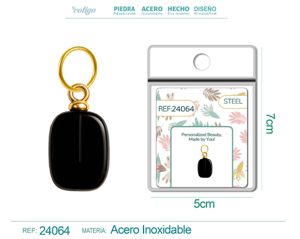 [24064] Charm de Acero Dorado Chapado en Oro 14K - Accesorios de lujo y joyería de calidad