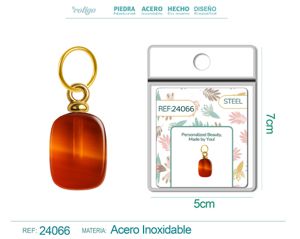 [24066] Charm de Acero Dorado Chapado en Oro 14K - Accesorios de lujo y joyería de calidad