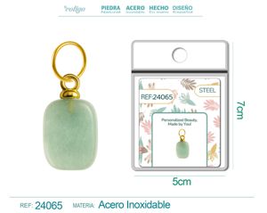 [24065] Charm de Acero Dorado Chapado en Oro 14K - Accesorios de lujo y joyería de calidad