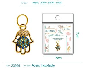 [23956] Charm de Cobre Chapado en Oro 14K con circonita - Joyería elegante y personalizada