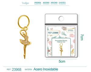 [23968] Charm de cobre chapado en oro de 14K con circonita - Accesorios de joyería y manualidades