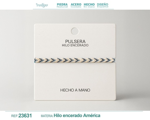 [23631] Pulsera de hilo encerado - Accesorios de moda y joyería