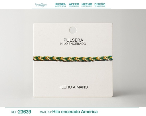 [23639] Pulsera de hilo encerado - Accesorios de moda y joyería