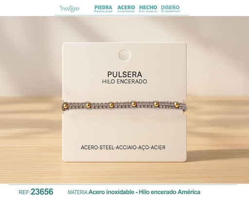 [23656] Pulsera de hilo encerado - Accesorios de moda y joyería