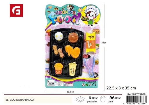 [187763208] Set de barbacoa de cocina - Juguetes de cocina para niños