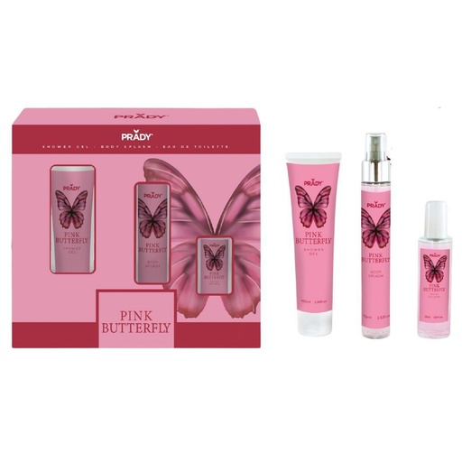 [8423564145321] Pack Body Care Pink Butterfly Prady - Fragancias y colonias