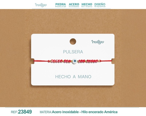 [23849] Pulsera de hilo hecha a mano - Accesorios de moda artesanales